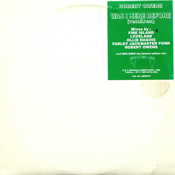 Was I Here Before? (Remixes) Robert Owens