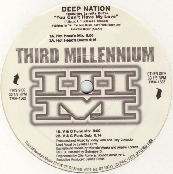 You Can't Have My Love Deep Nation