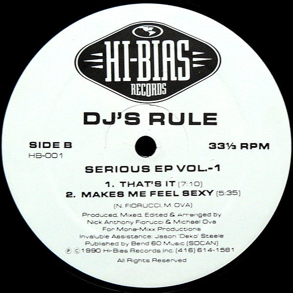 Sérieux EP Vol.-1 La règle du DJ