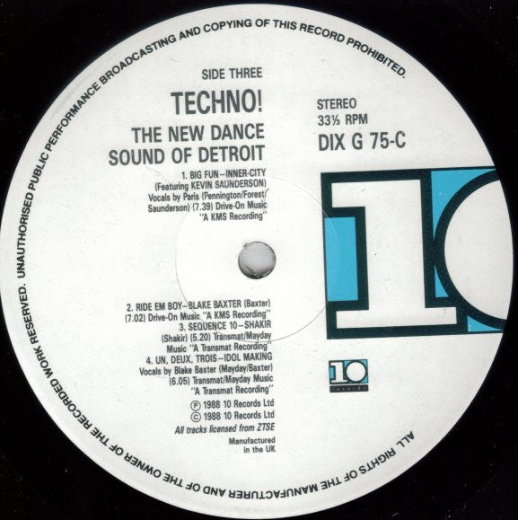 Techno ! (Le nouveau son dance de Détroit) Divers
