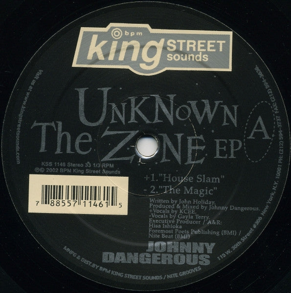 The Unknown Zone EP Johnny Dangerous