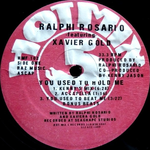 You Used To Hold Me Ralphi Rosario,Xaviera Gold