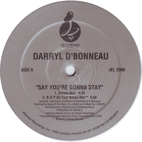 Dis que tu vas rester Darryl D'Bonneau