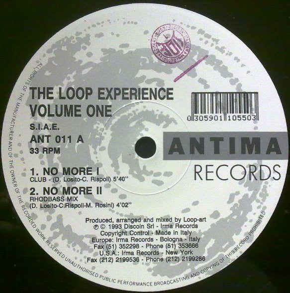 Volume un L'expérience Loop