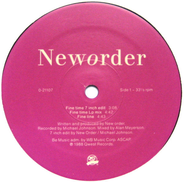 Fine Time New Order