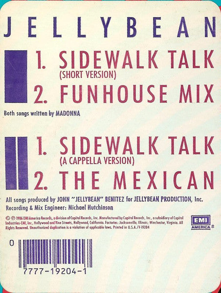 Sidewalk Talk John "Jellybean" Benitez