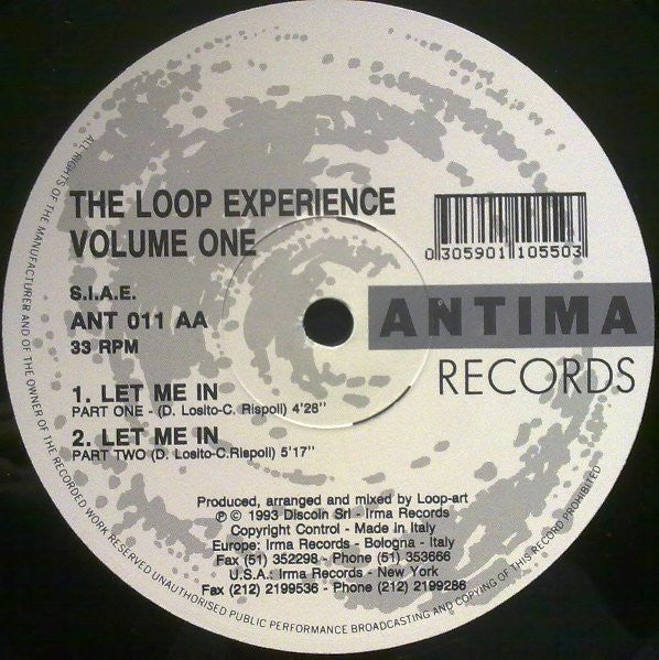 Volume un L'expérience Loop