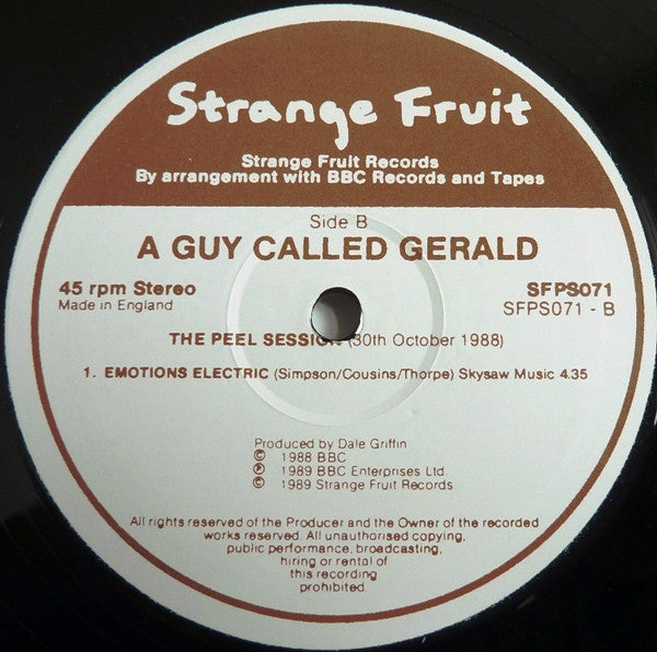 Les séances Peel 2 Un gars appelé Gerald