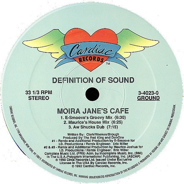 Moira Jane's Café Definition Of Sound