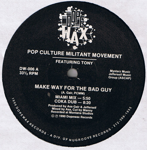 Make Way For The Bad Guy 2 Pop Culture Militant Movement