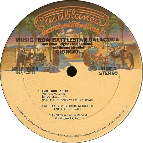 Musique de « Battlestar Galactica » et autres compositions originales Giorgio Moroder