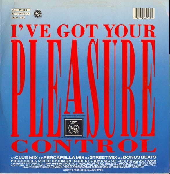 I've Got Your Pleasure Control | Rectangle Triangle