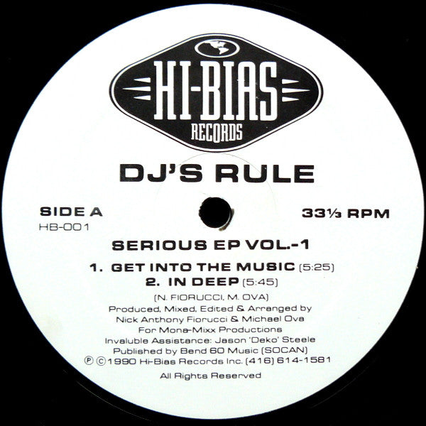 Sérieux EP Vol.-1 La règle du DJ