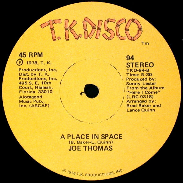 La Retraite de Platon / Une Place dans l'Espace Joe Thomas