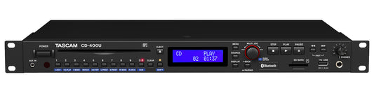 Tascam CD/SD/USB Player with Bluetooth and AM/FM Tuner