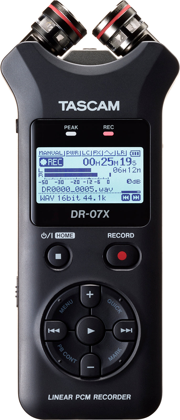 Tascam DR-07X Stereo Handheld Digital Recorder