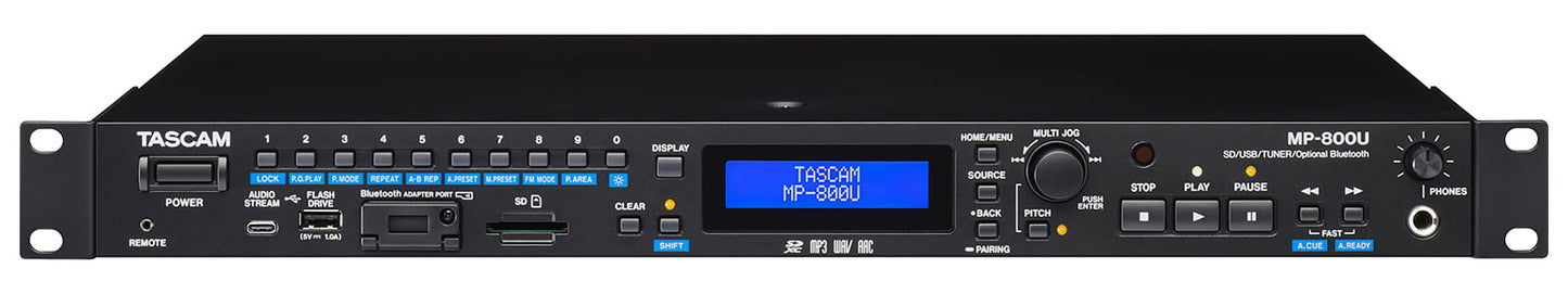 Tascam MP-800U SD/USB Media Player with FM Tuner