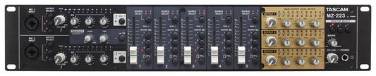Tascam 5-channel, 22-input Rackmount Zone Mixer with 5 Faders, EQ, 3 Stereo Zone Outputs
