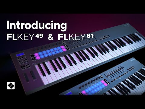 Novation FLKEY-61 61-Key MIDI Controller Keyboard with 16 RGB-backlit Pads, 8 Knobs, 9 Faders, and Pitch Bend 
