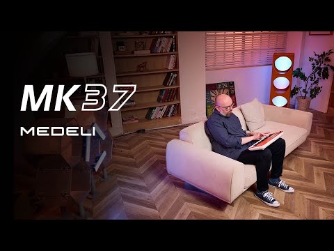 Medeli MK37-OR 37-Mini-Key Portable Keyboard with USB MIDI and Audio, Orange